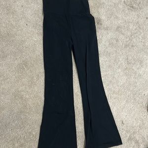 Black flair pants